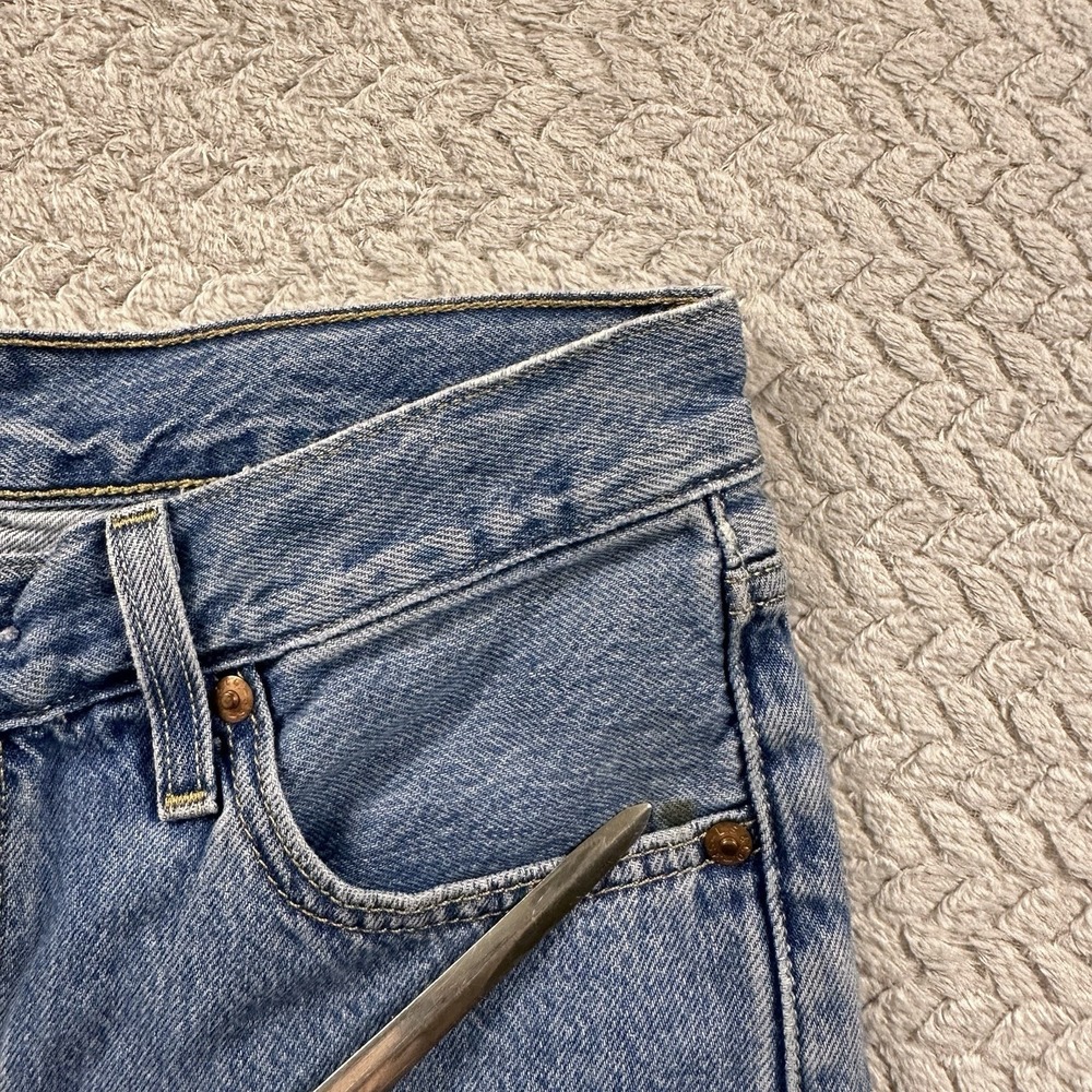 Levi's 501 xx Denim Shorts Women's 25 Button fly Daisy dukes Country western - Picture 10 of 10